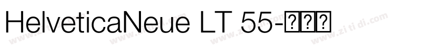 HelveticaNeue LT 55字体转换